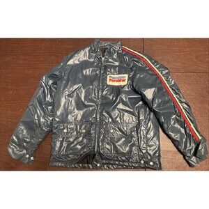 Vintage, The Great Lakes Jacket, Purolator Satin Blue Racing Jacket, Adult Med